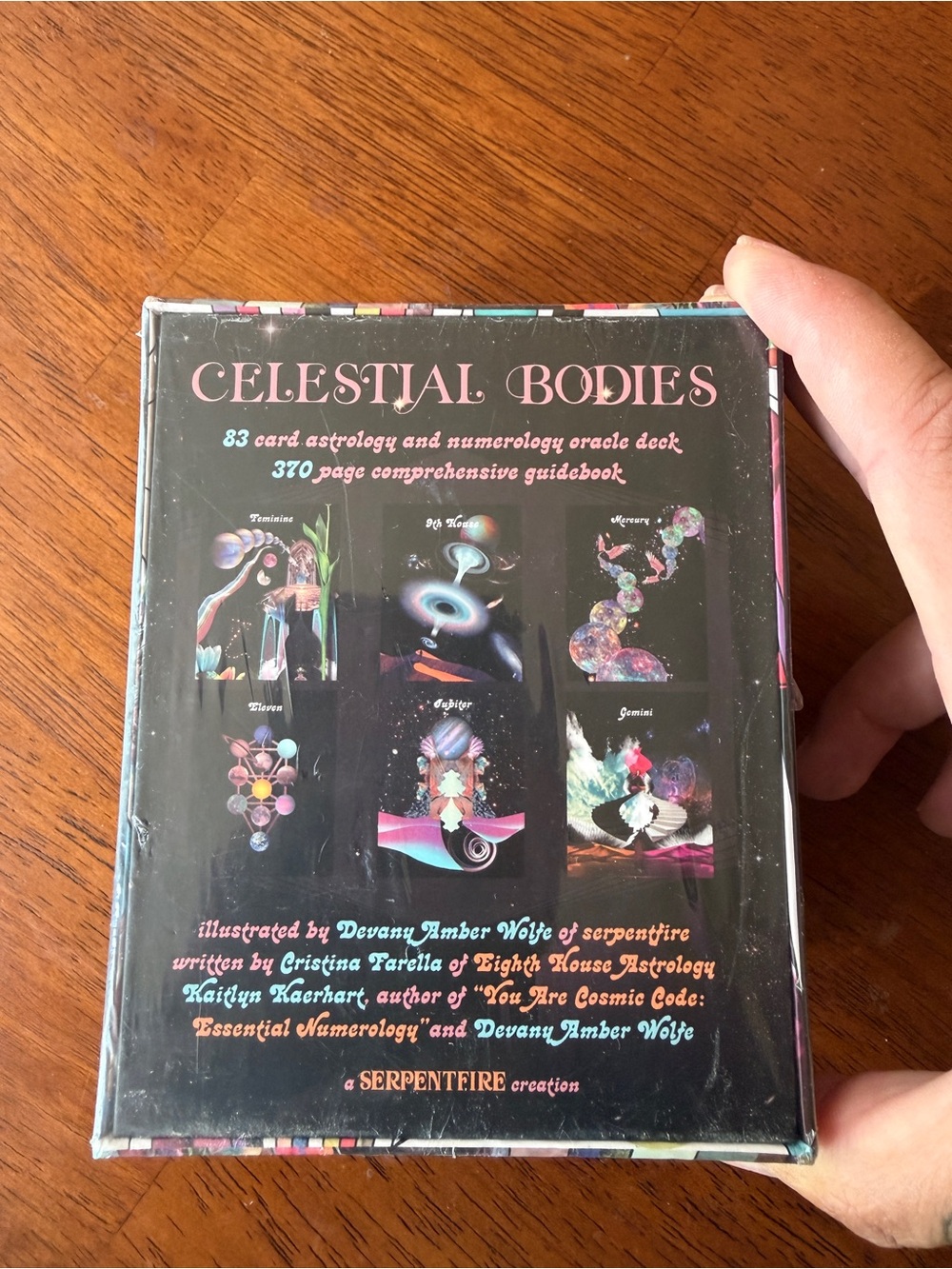 Celestial Bodies Oracle Deck - Pink & Multicolor AstArtwork Mini deck - Picture 4 of 11